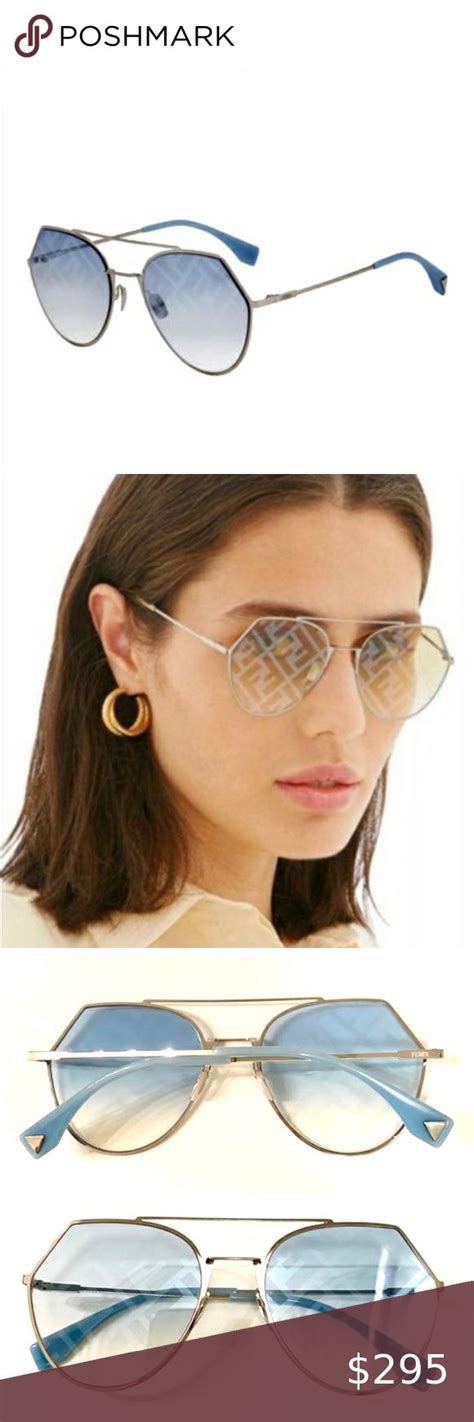 fendi aviator mirror sunglasses eyeline|fendi aviator sunglasses women.